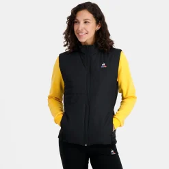 Best Essentiels Daunenjacke sans manche für Damen - Schwarz Jacken Und Daunenjacken