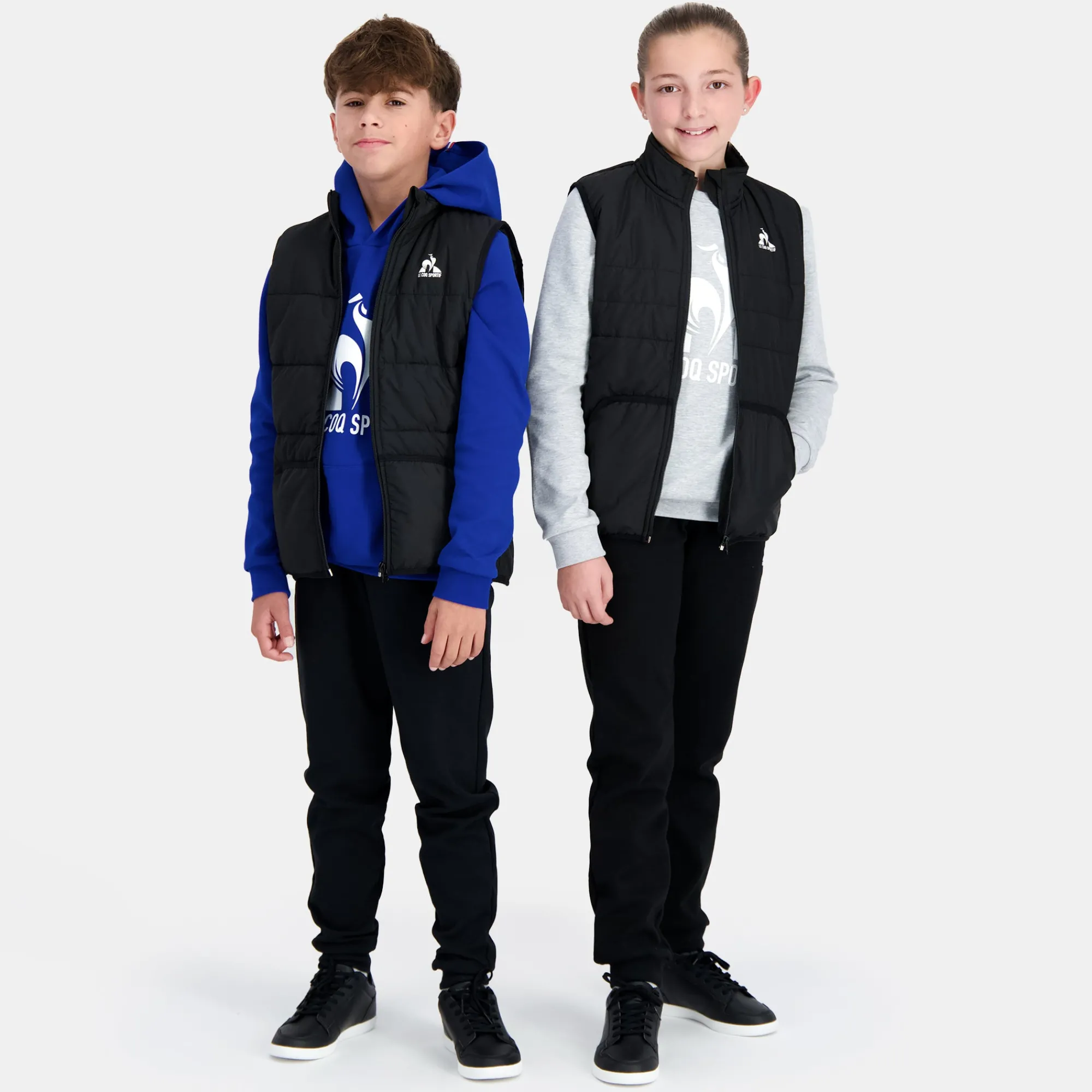 Fashion Essentiels Daunenjacke sans manche für Kinder - Schwarz Kinder Jacken Und Daunenjacken