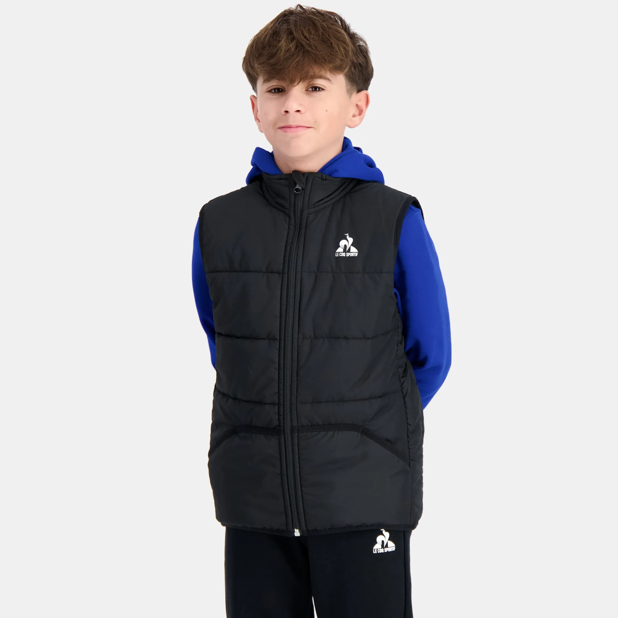 Fashion Essentiels Daunenjacke sans manche für Kinder - Schwarz Kinder Jacken Und Daunenjacken