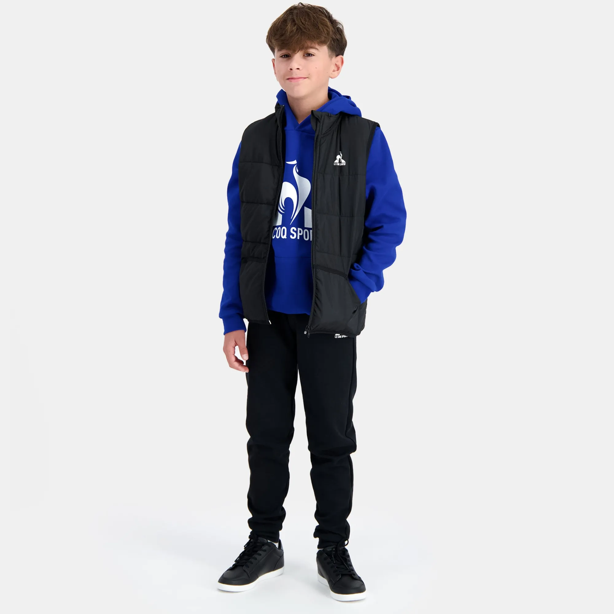 Fashion Essentiels Daunenjacke sans manche für Kinder - Schwarz Kinder Jacken Und Daunenjacken