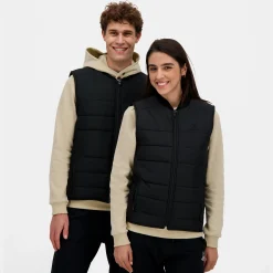 Fashion Ton sur ton Daunenjacke sans manche Unisex Ton sur ton - Schwarz Jacken Und Daunenjacken | Jacken Und Daunenjacken