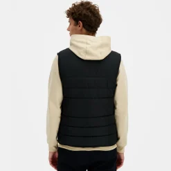 Fashion Ton sur ton Daunenjacke sans manche Unisex Ton sur ton - Schwarz Jacken Und Daunenjacken | Jacken Und Daunenjacken