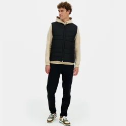 Fashion Ton sur ton Daunenjacke sans manche Unisex Ton sur ton - Schwarz Jacken Und Daunenjacken | Jacken Und Daunenjacken