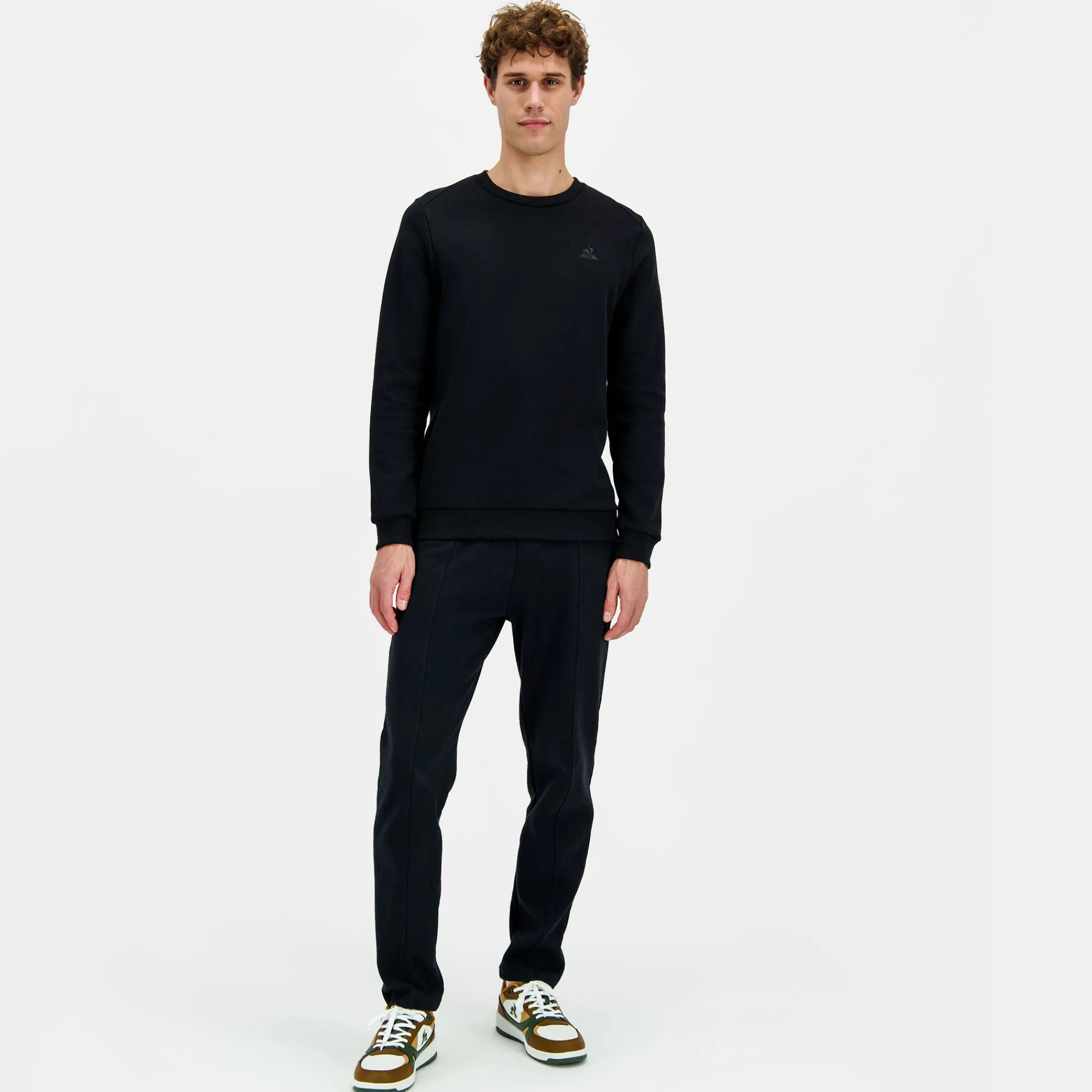 Discount Ton sur ton Sweatshirtshirt Mit Rundhalsausschnitt für Herren Ton sur ton - Schwarz Sweatshirts